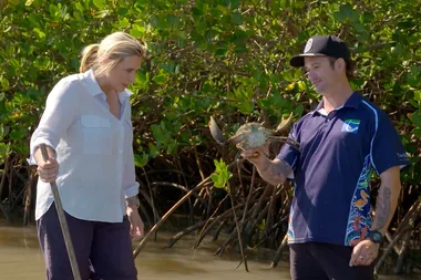 Joh goes crabbing with Luther Cora