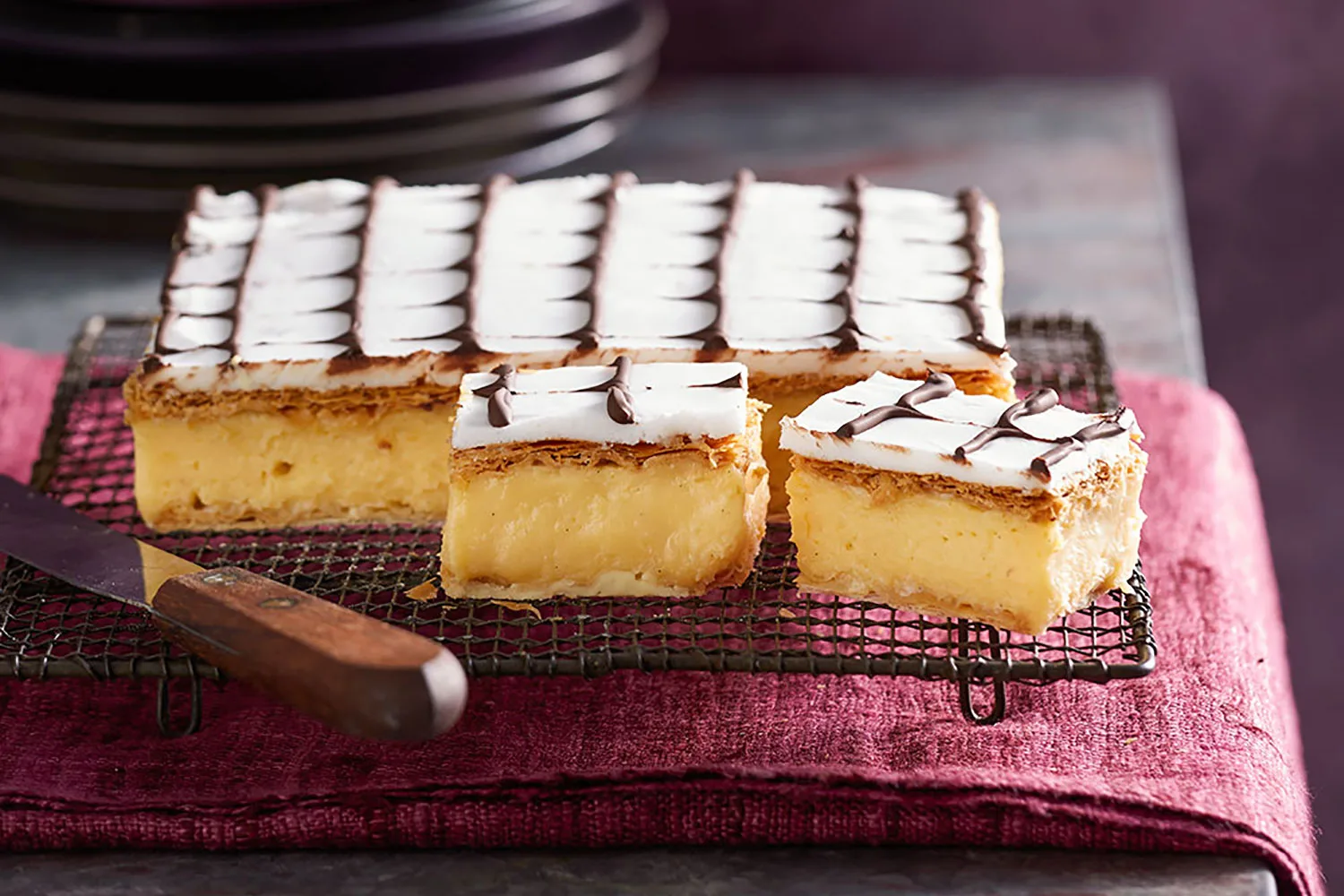 Traditional vanilla slice