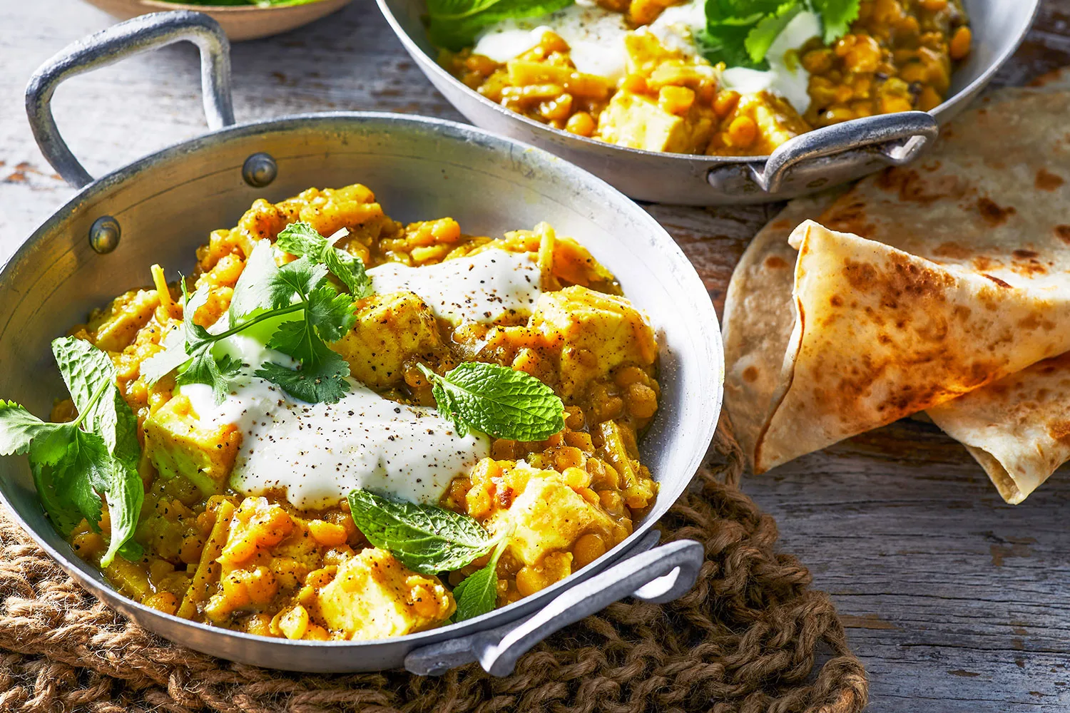 Lightly-spiced one-pan coconut dhal.