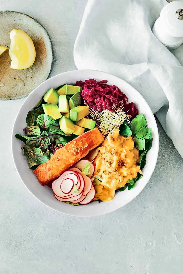salmon egg bowl