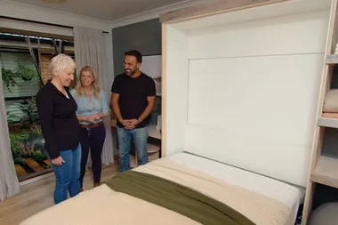 Adam and Melissa’s bedroom and courtyard makeover
