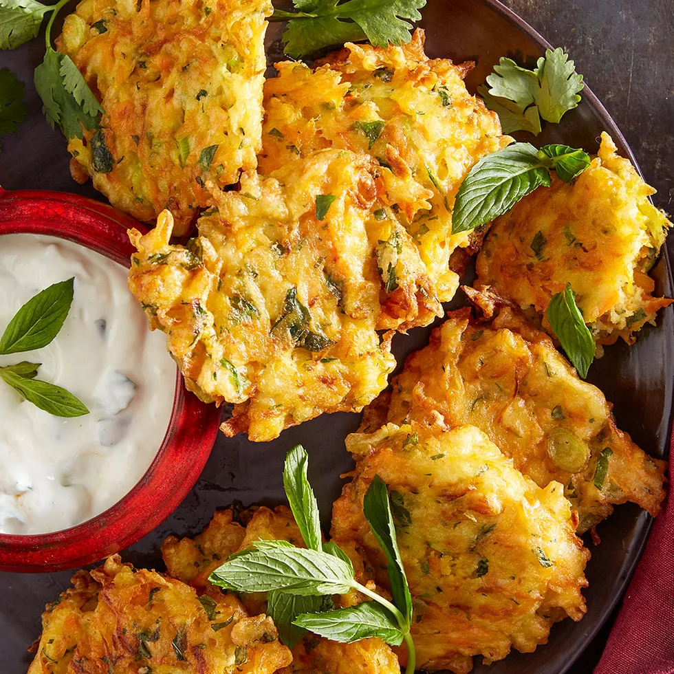 Winter vegetable fritters.