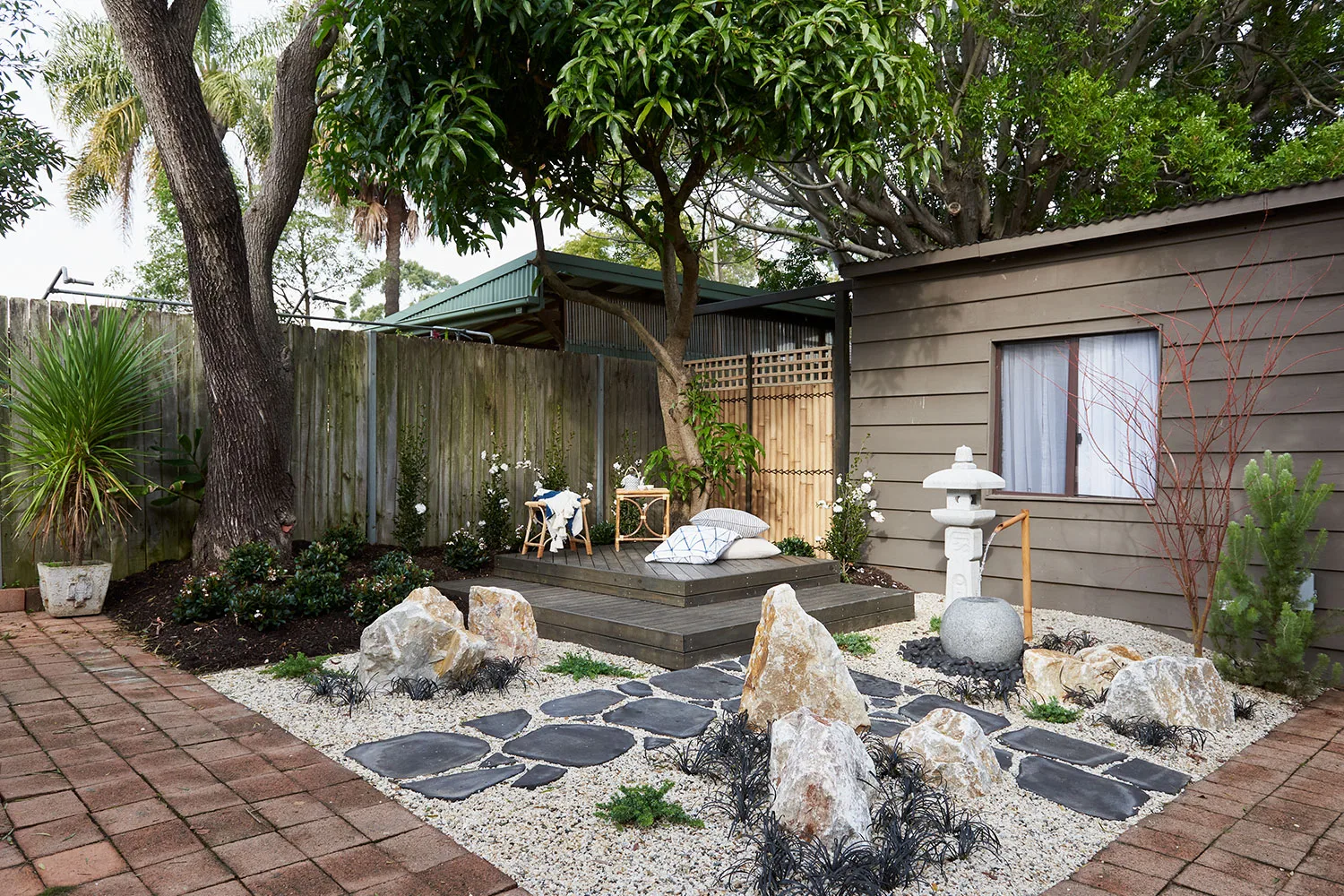 Charlie and Graham’s zen garden makeover