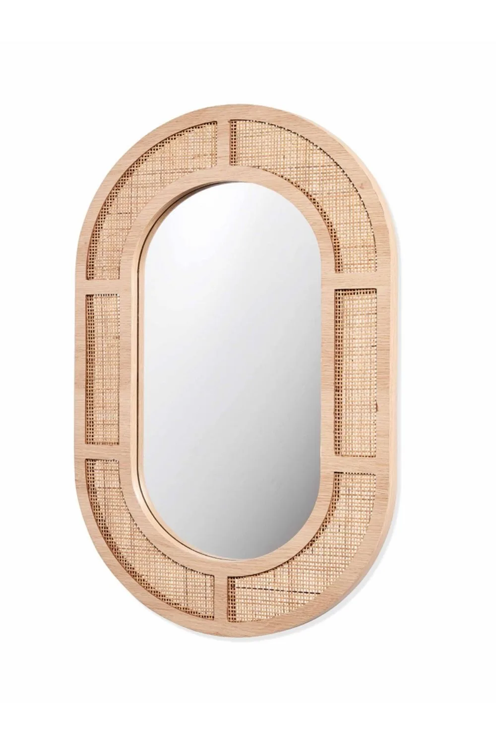 rattan mirror