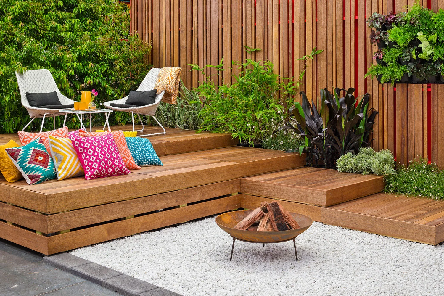 Courtyard with firepit