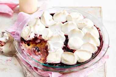 Berry queen pudding