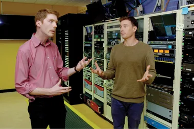 James visits the National Film and Sound Archive
