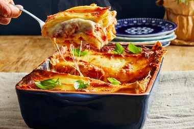 Smoked cheese lasagne