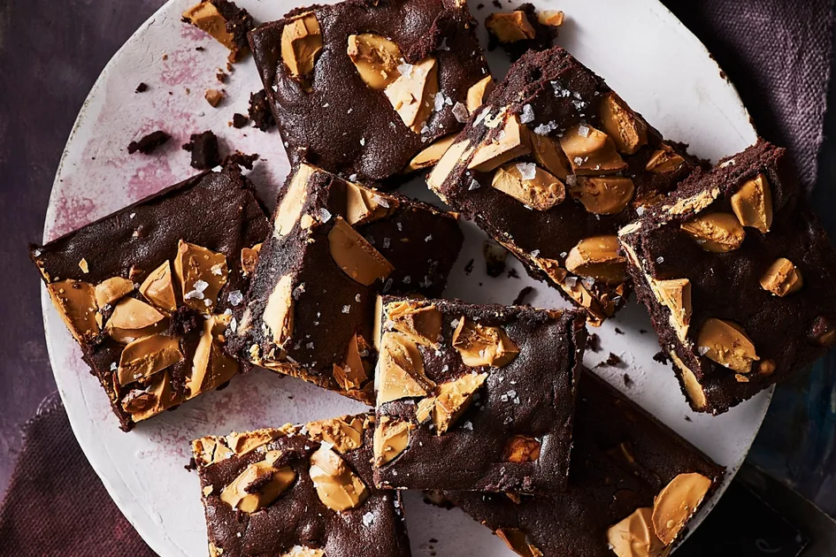 Caramilk macadamia brownies recipe Recipe - Better Homes & Gardens Australia