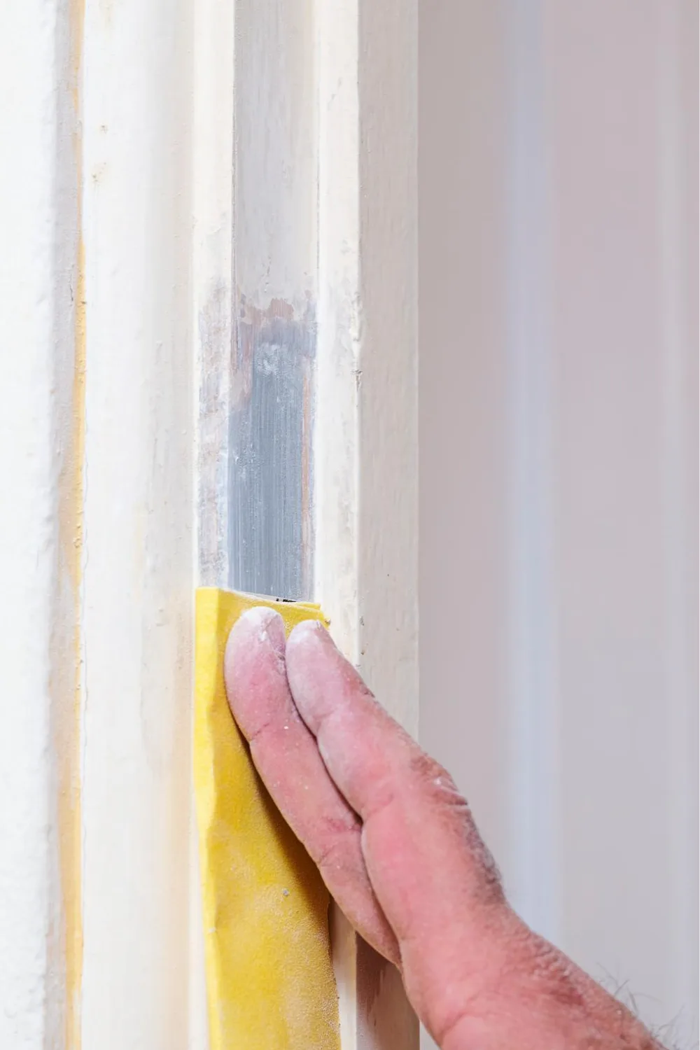 holes timber sanding