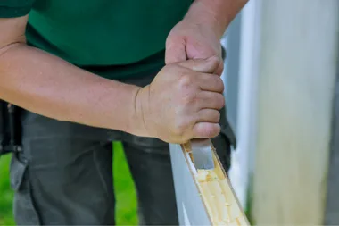How to fill a large hole in timber