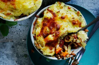 Vegetarian cottage pie.