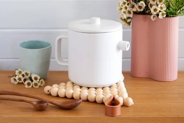 How to make a wooden bead trivet