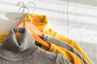 How to hang up your knits without stretching them