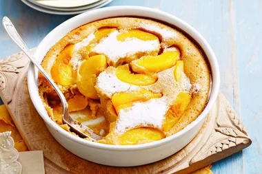 Peach clafoutis