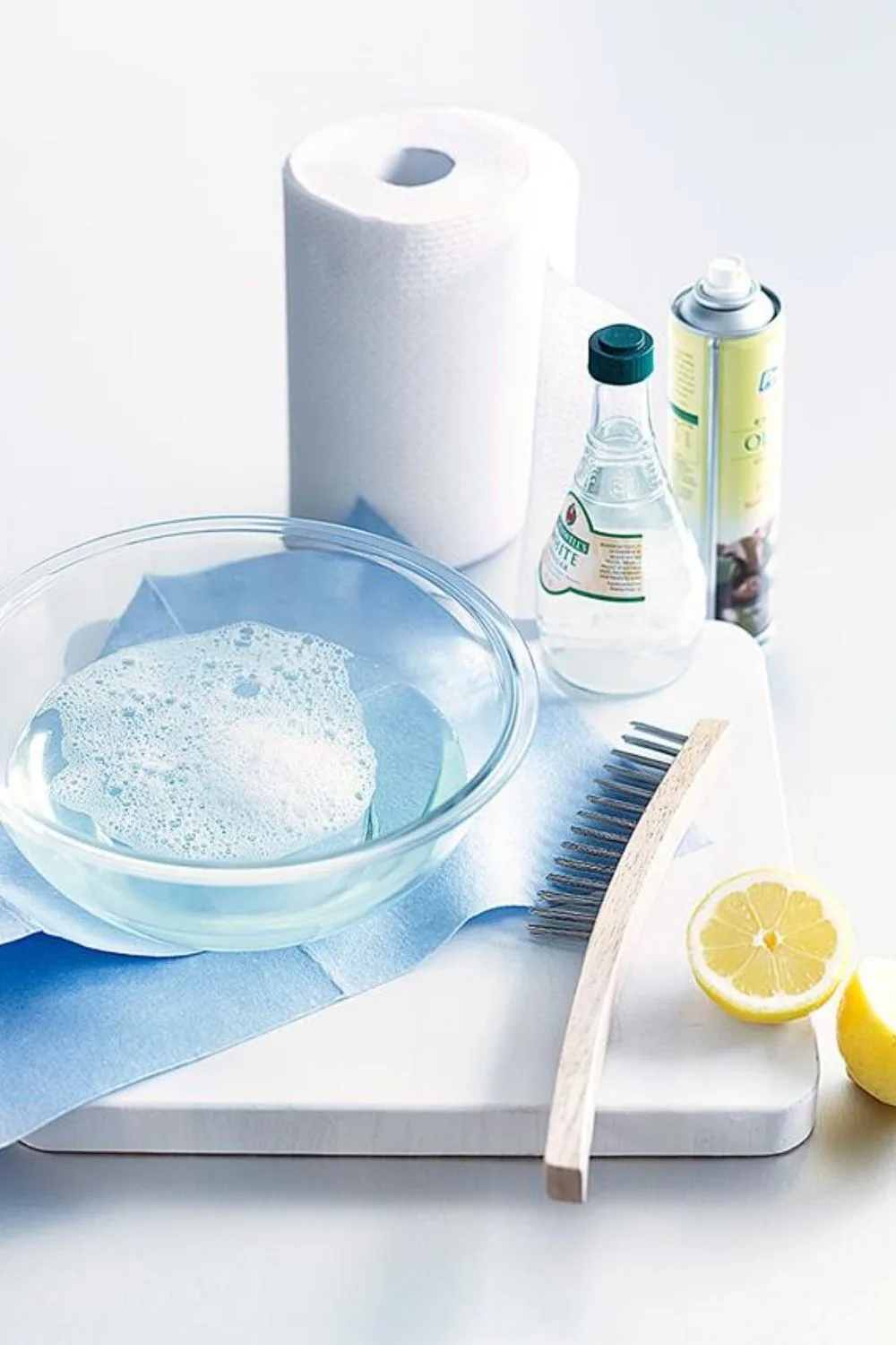 Remove mould with a vinegar solution instead of bleach.