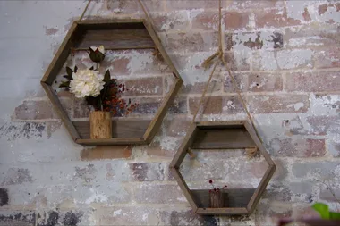 How to make a hexagon wall planter