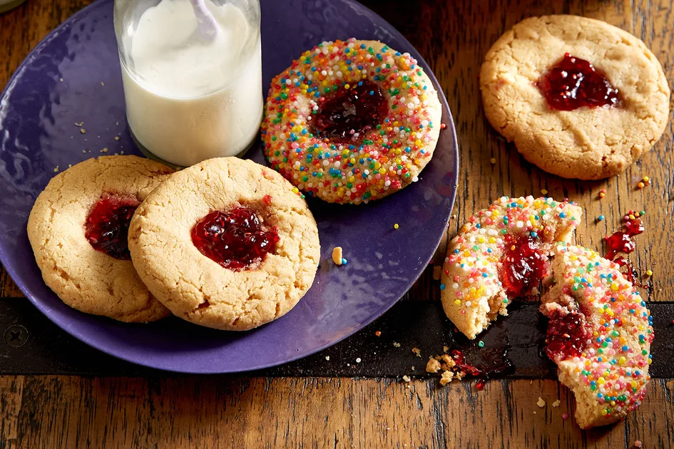 Peanut butter and jam biscuits recipe Recipe - Better Homes & Gardens Australia