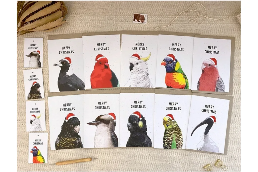Australian Bird Pack of 10 Mixed Christmas Cards