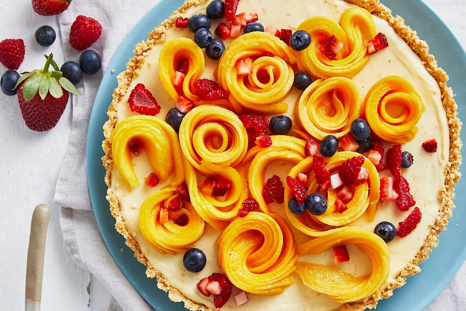 Mango no-bake cheesecake tart recipe Recipe - Better Homes & Gardens Australia