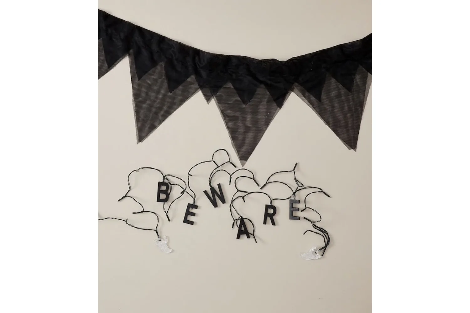 1. Light up Halloween Bunting, $9.60, Target