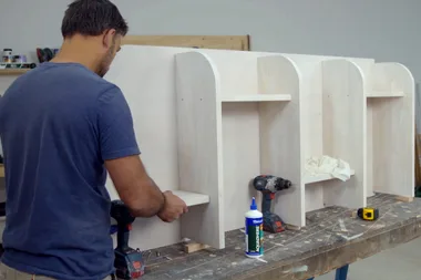 How to make curved shelves