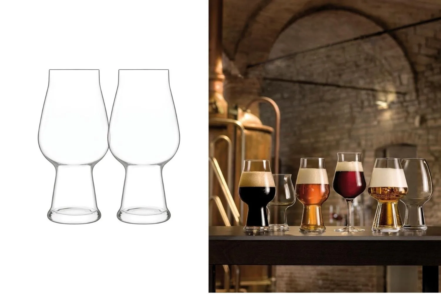 Luigi Bormioli Set of 2 540ml Birrateque Pale Ale Glass in Clear $39.95