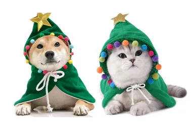 ANIAC Pet Christmas Costume Puppy Xmas Cloak