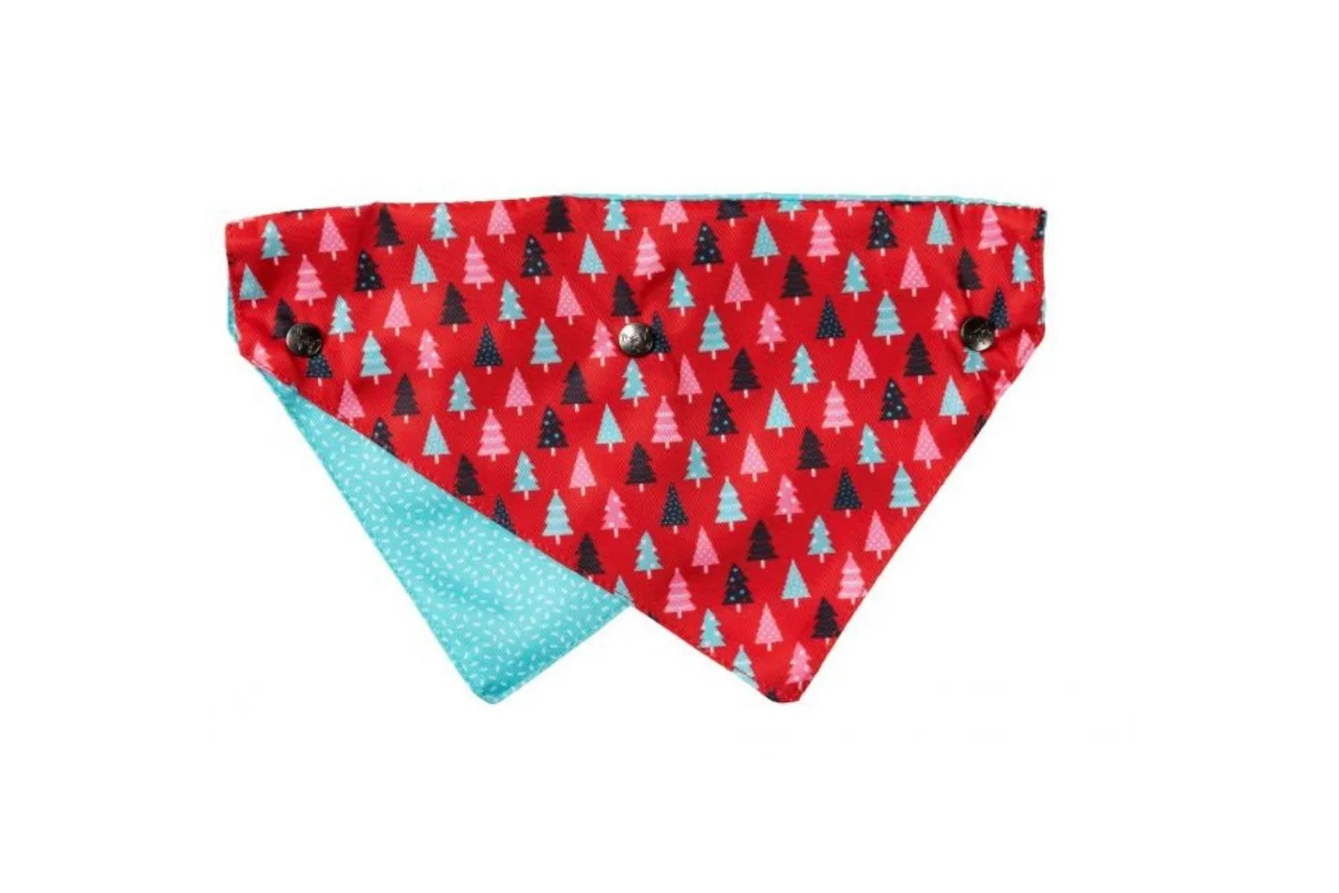 FuzzYard Christmas Bandana Christmas Trees Red Medium