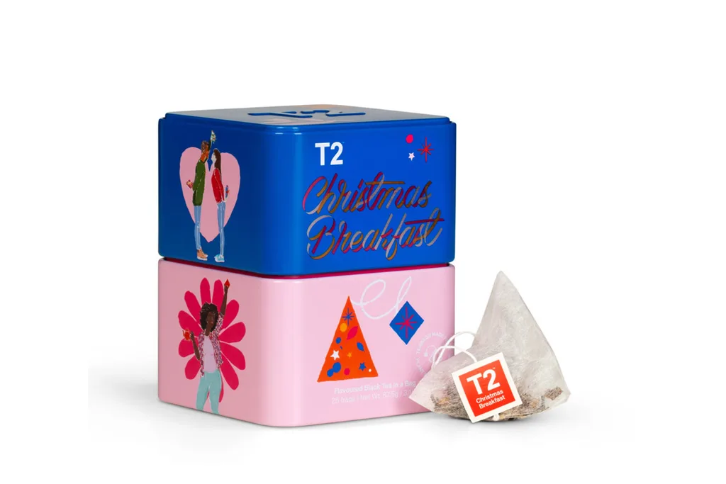 Christmas teabag tin