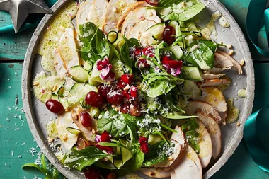 Smoked chicken and grape salad