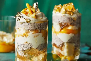 Tropical vanilla ricotta trifle
