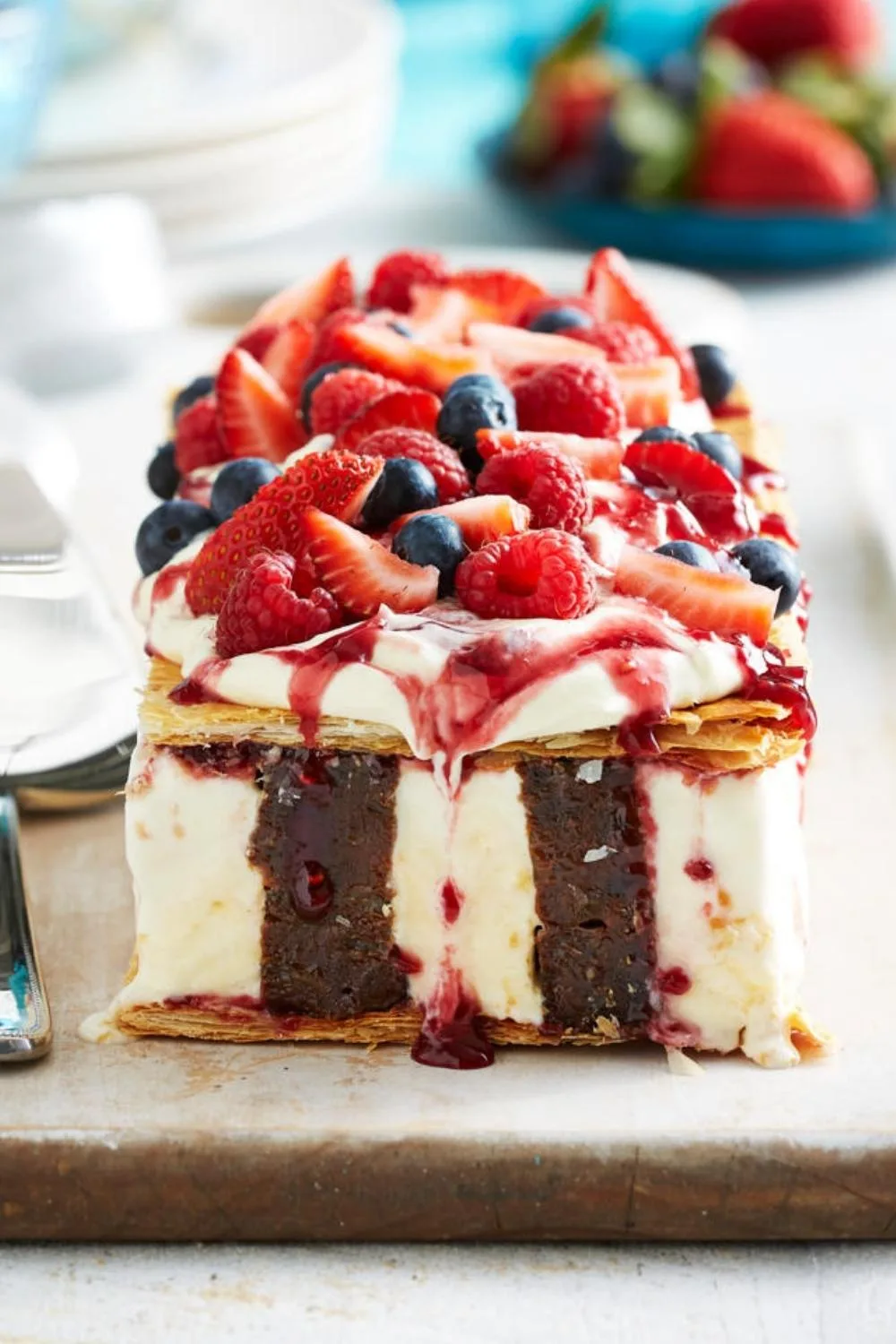 Berries and cream mille-feuille best christmas dessert recipes