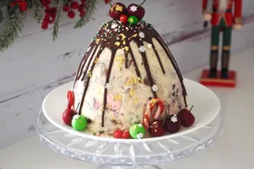 Rocky road ice cream pudding