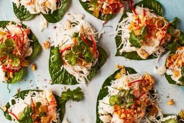 Mud crab with coconut vermicelli salad