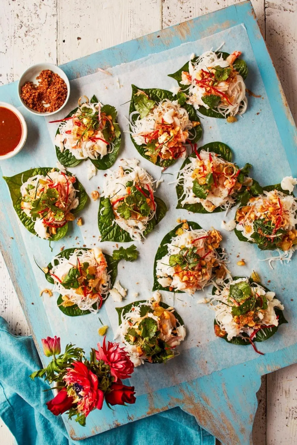 Mud crab with coconut vermicelli salad