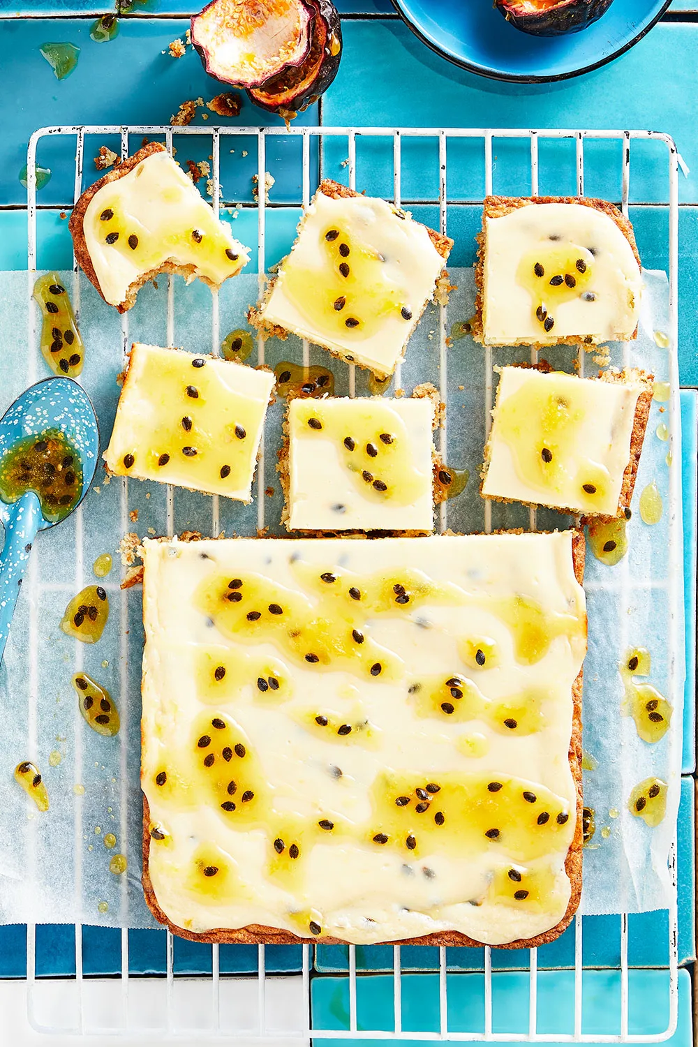 Passionfruit slice