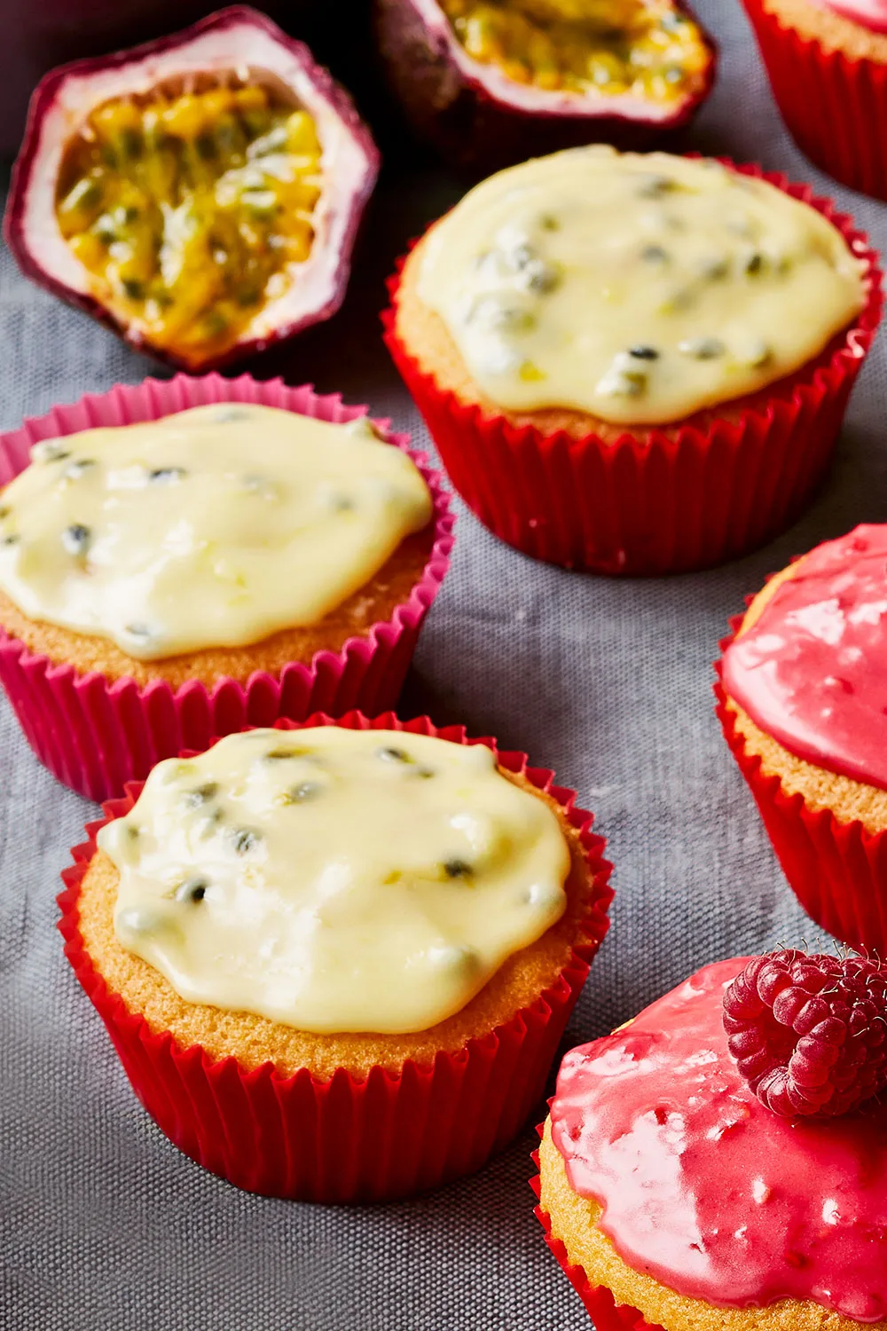Passionfruit cupcakes