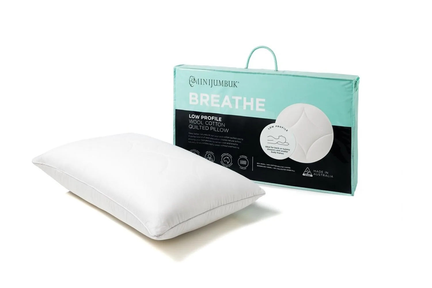 MINIJUMBUK BREATHE PILLOW LOW PROFILE