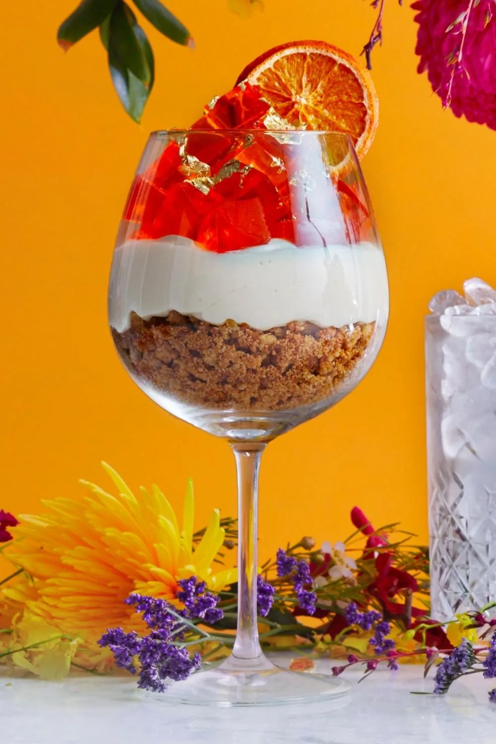 Aperol spritz cheesecake