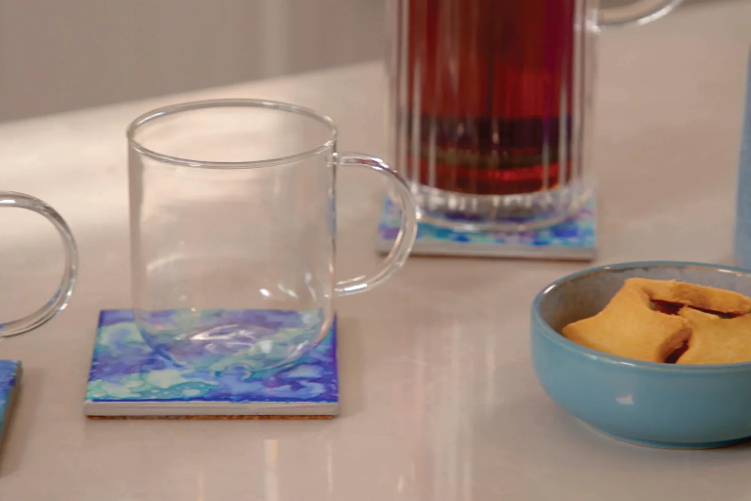 How to make tile coasters