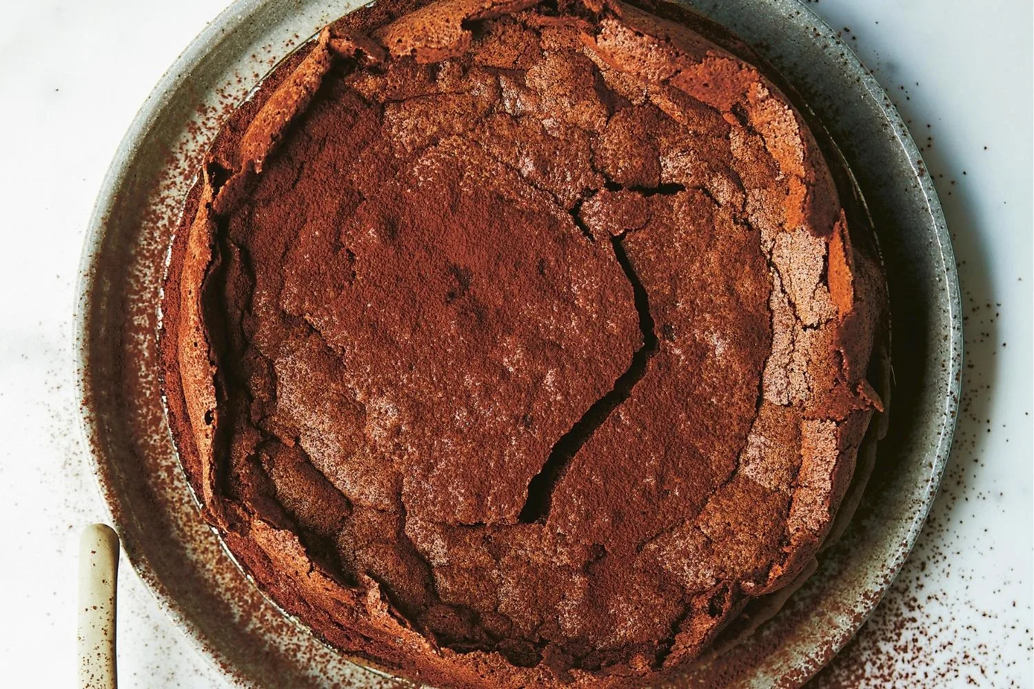 Chocolate olive oil mousse cake