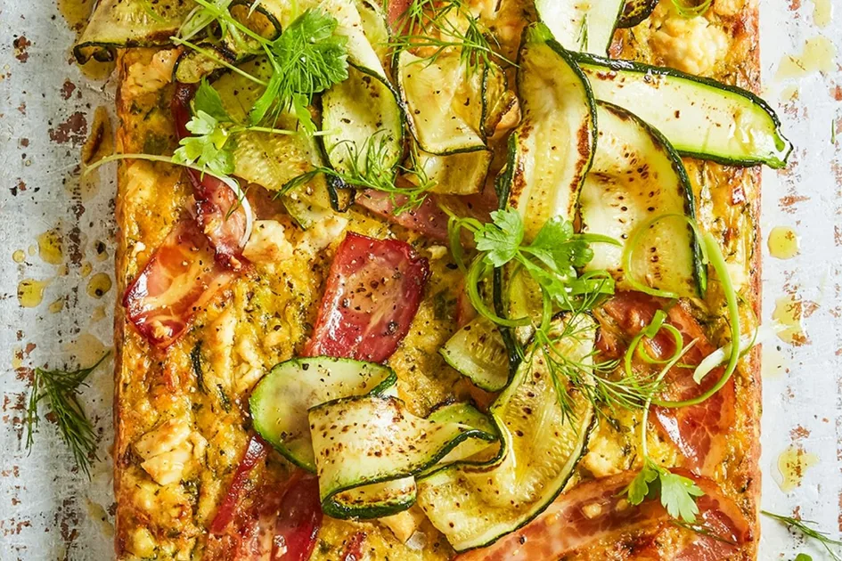 Zucchini, Bacon, and Feta Slice Recipe | BHG - Better Homes & Gardens Australia