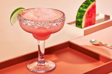 Frozen watermelon margarita