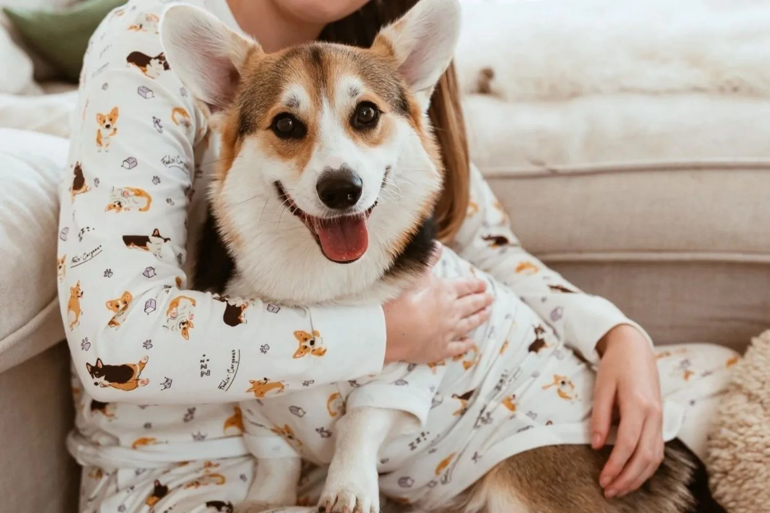 corgi-matching-pj-set