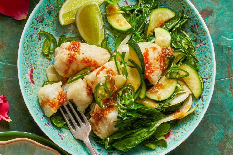 Ginger fish stir fry.
