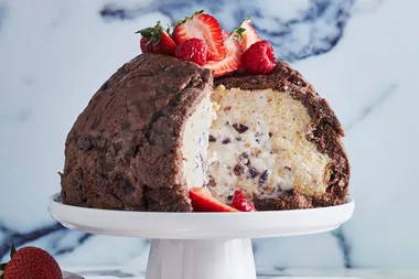 Hot cross bun zuccotto