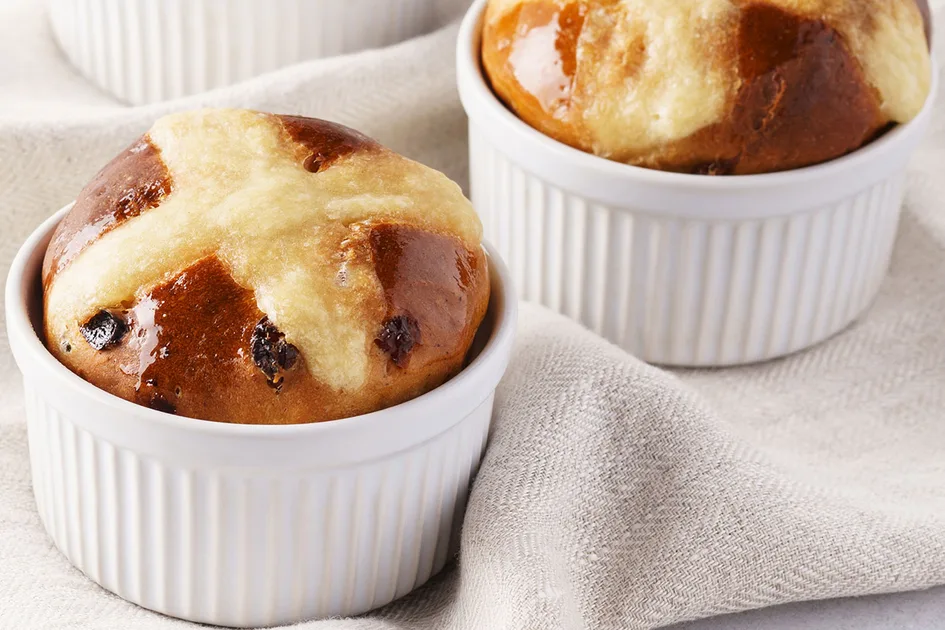 Hot cross bun microwave puddings recipe Recipe - Better Homes & Gardens Australia