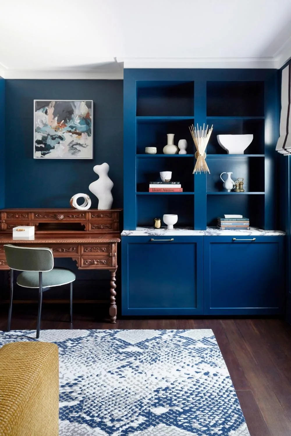 mid-century modern office