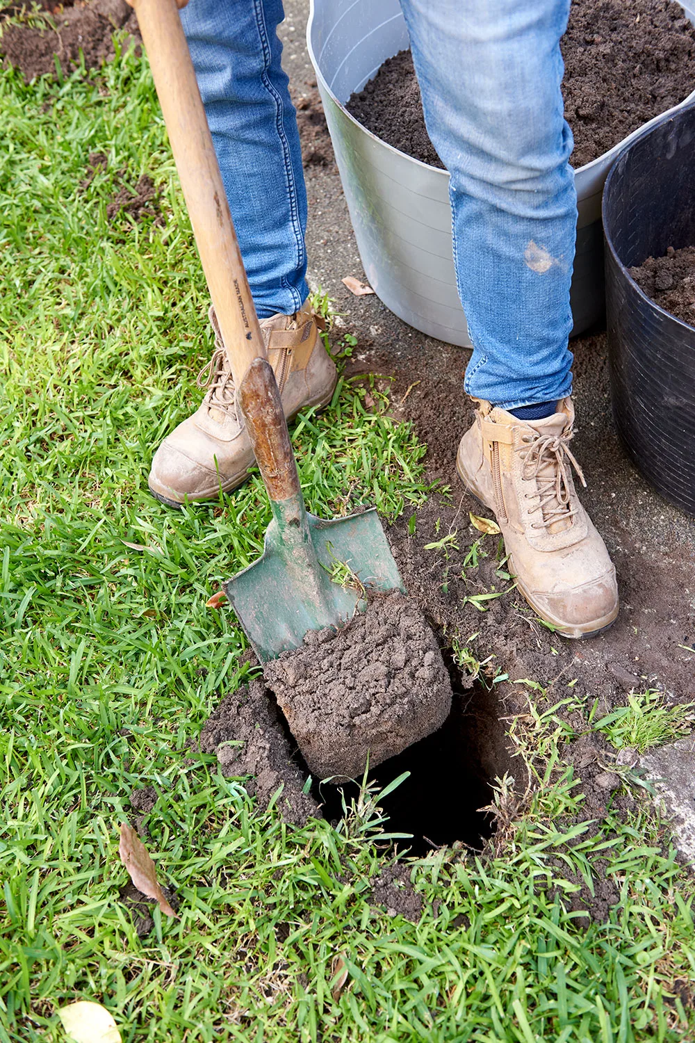Digging a hole
